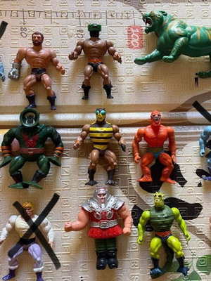 Heman Motu figures 10 used from 80s