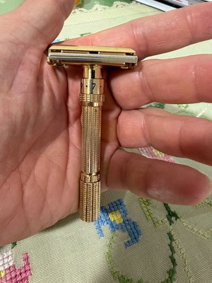 Gillette Aristocrat Slim Razor μεταχειρισμένο vintage ρυθμιζόμενο ξυράφι ασφαλείας