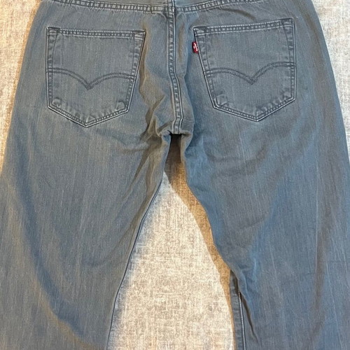 Levi's 501 Mens Jeans Used Size W32 L32 Blue Gray