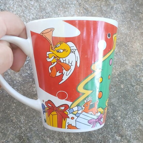 Christmas Mug with Cartoon, Like New