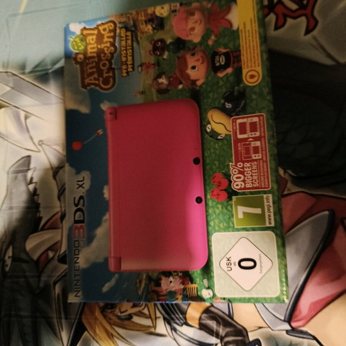 3DS XL Pink Animal Crossing like new