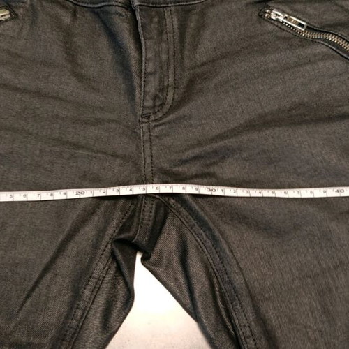 Alexander McQueen biker's jeans like new, waxed black