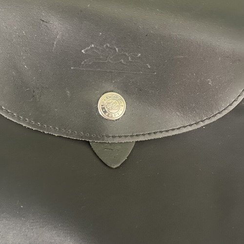 Longchamp Le Pliage backpack used, black, zipper needs replacement