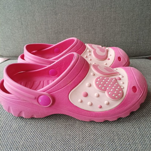 Flip-flops size 35 pink used girls summer shoes