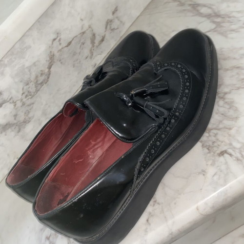 Prada loafers used, size 43, black casual shoes
