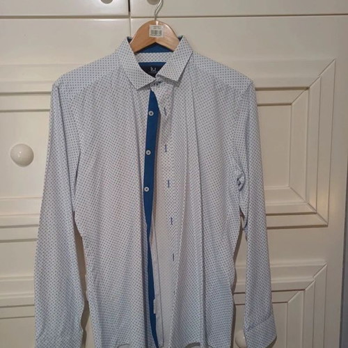 Leonardo Uomo Men's Blue Suit Pants like new with free shirt