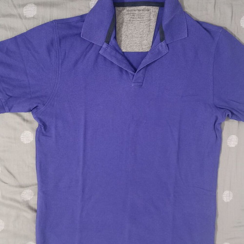Marks & Spencer Modern Essentials Polo shirt small used, purple, 100% cotton