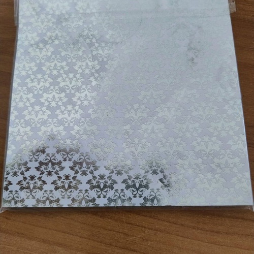 Craft paper shiny silver color new pack 15.5x15.5 cm