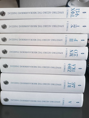 Greek Dictionary 7 Volumes Academy of Athens new, hardcover volumes