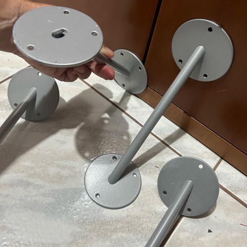 Steel Shelf Support Brackets new, set of 4 pieces