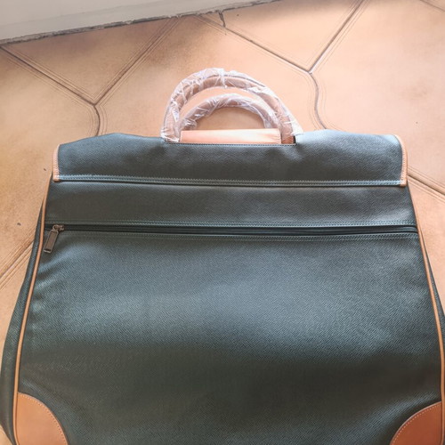 JTI Leather Professional Handbag new, dark green with vintage details