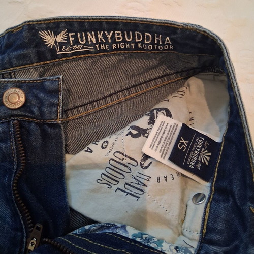 Funky Buddha jean shorts, blue, size XS