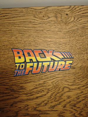 Back to the Future 3D Print Logo like new, PLA plastic