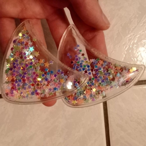 Plastic ears with stars like new
