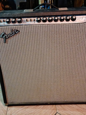 Fender Super Reverb amplifier used, 40W, 4x10" speakers, spring reverb