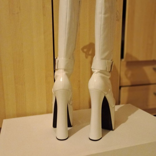 Pole dance boots used, Elle, white, size 40
