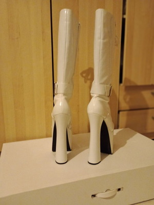Pole dance boots used, Elle, white, size 40