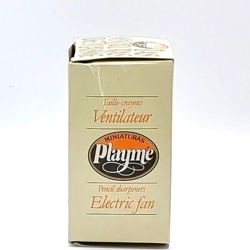 Vintage PlayMe Metal Fan Sharpener 988 New, 1970s Collectible