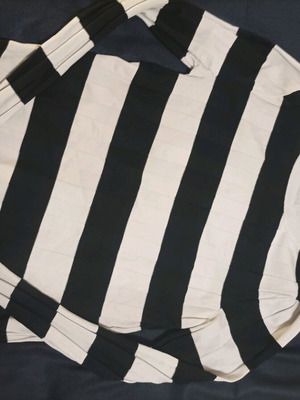 Mango knitted women's striped shirt like new, XS black-white