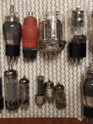 Radio, amplifier, and TV tubes used