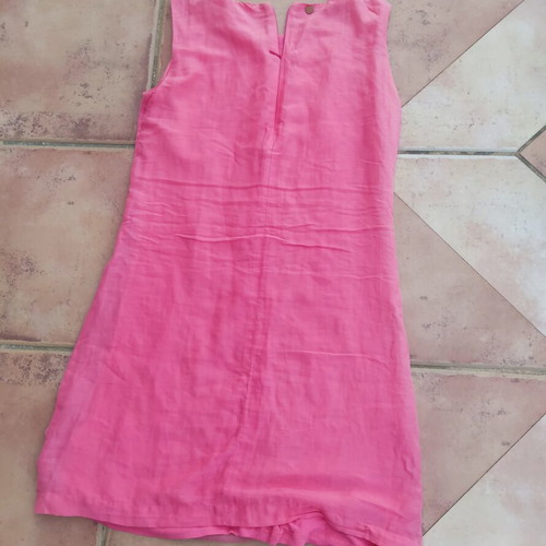 Liu-Jo embroidered dress with beads red like new, cotton silk blend