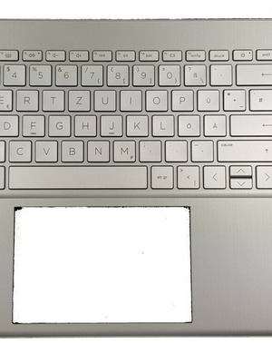 HP Pavilion 15-ER keyboard with German QWERTZ layout, new, silver