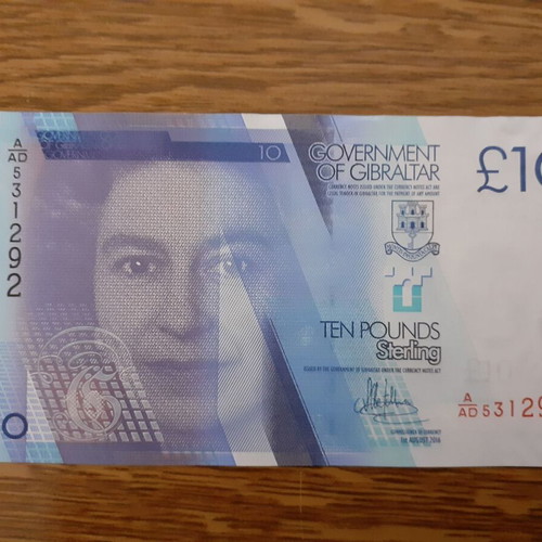 Gibraltar 10 Pound 2010 banknote Queen Elizabeth II