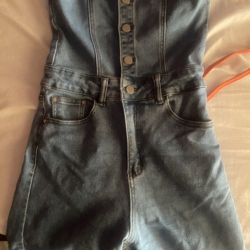 Denim salopette Bershka like new, blue, size XS