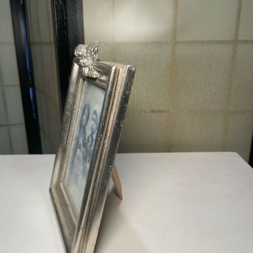 Angel frame silver wooden vintage like new