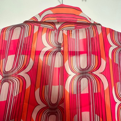 Glow caftan dress semi-closed like new, orange