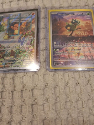 Pokemon cards Charmander and Teal Mask Ogerpon new, set of 2