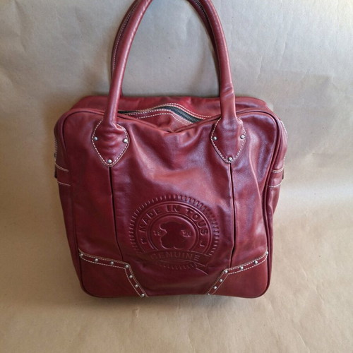 Tous leather shoulder bag extra large, like new, red