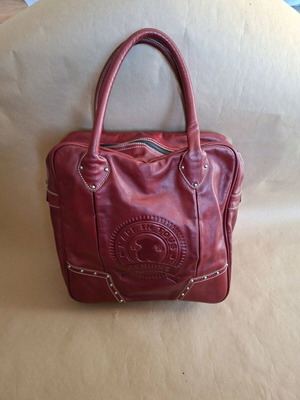 Tous leather shoulder bag extra large, like new, red