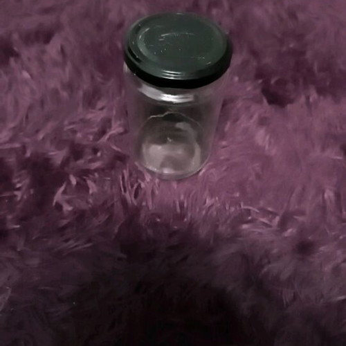 Glass cylindrical jar 314ml used with metal screw lid