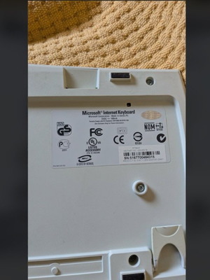 Microsoft Internet Keyboard used, PS/2 port