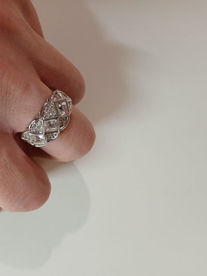 Δαχτυλίδι fashion jewelry, ασημί