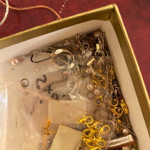 Jewelry making materials used, stones, chains, clasps