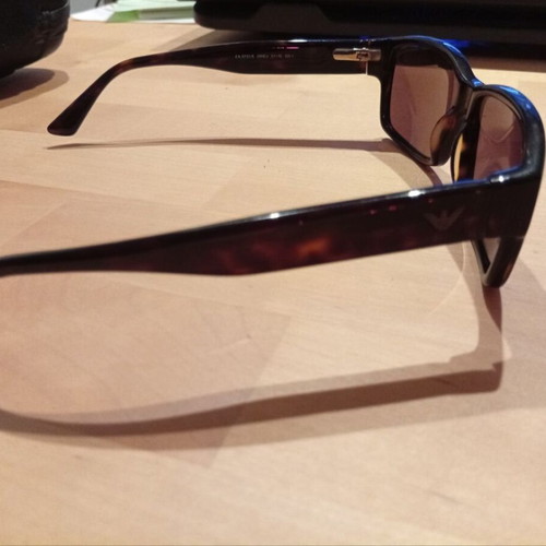 Emporio Armani sunglasses used, brown lens, size S, with case and cloth