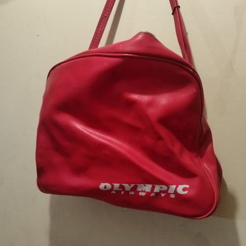 Olympic Airways vintage flight attendant bag used