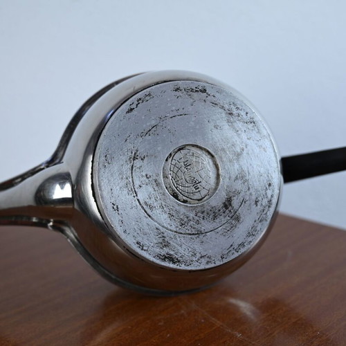 Vintage metal teapot used, stainless steel 17 cm