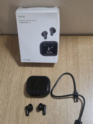 HTC Ne20 wireless earbuds with LED display and AI translation, new