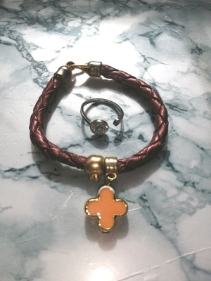Children's bracelet and ring set used