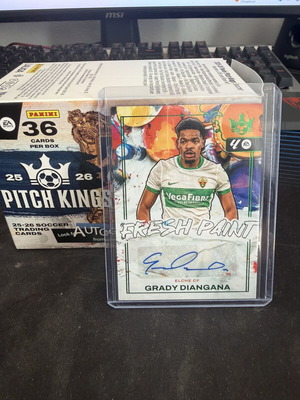 Grady Diangana Auto Fresh Paint κάρτα σαν καινούργιο από Case Pitch Kings 2025-2026