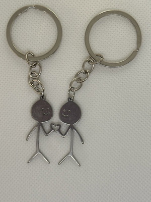 Keychain couple gray