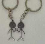 Keychain couple gray