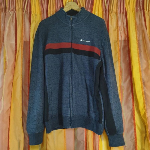 Champion Men's Full-Zip Jacket XL Gray-Blue Used