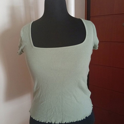 Review Cotton Ribbed Top new, size XL, soft and elastic fabric
