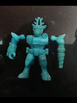 Teratomachos Hasbro 1986 blue deer figure used with marks on arm