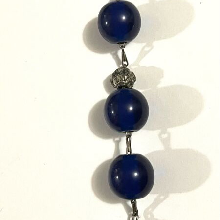 Blue worry beads used