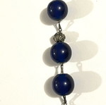 Blue worry beads used